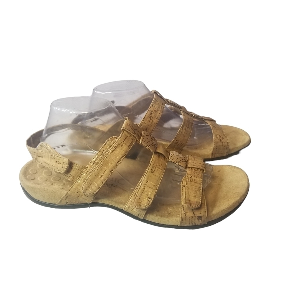 Vionic Amber cork 3 strap sandals